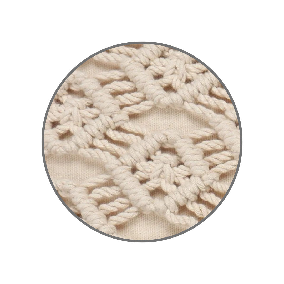Coastal Macrame Cushion Sleeve